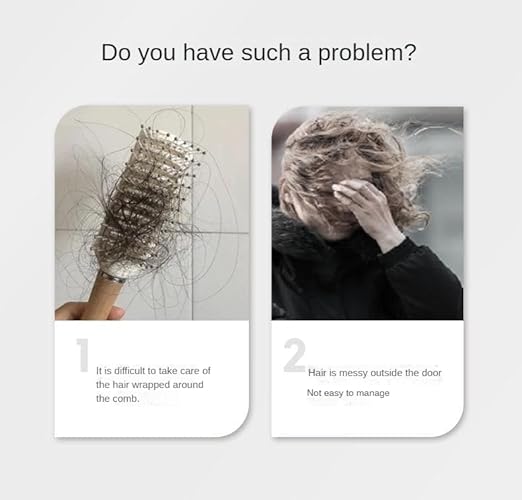 Self-cleaning Anti-static Massage Comb for Adults and Kids