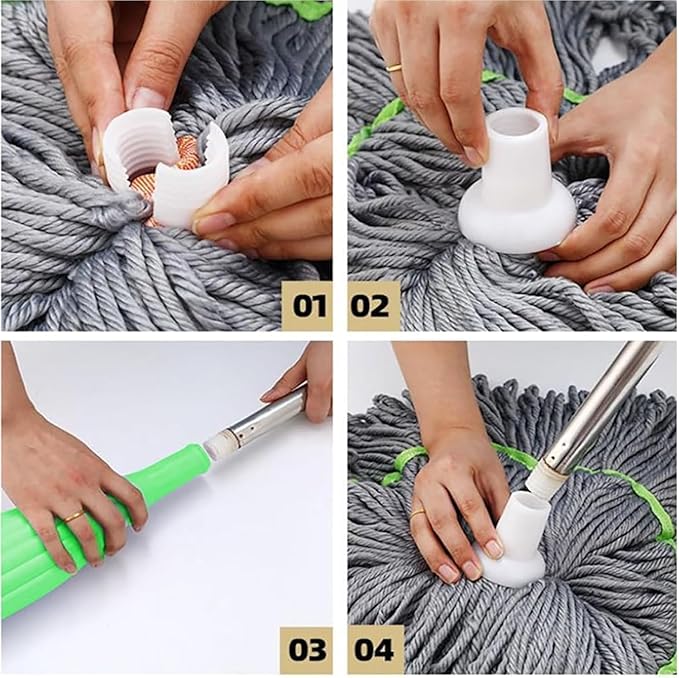 Self-Twisting Rotating Water Mop – Hands-Free Cleaning