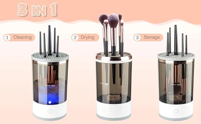 Automatic Makeup Brush Cleaner – Mini Washing Tub for Deep Cosmetic Cleaning