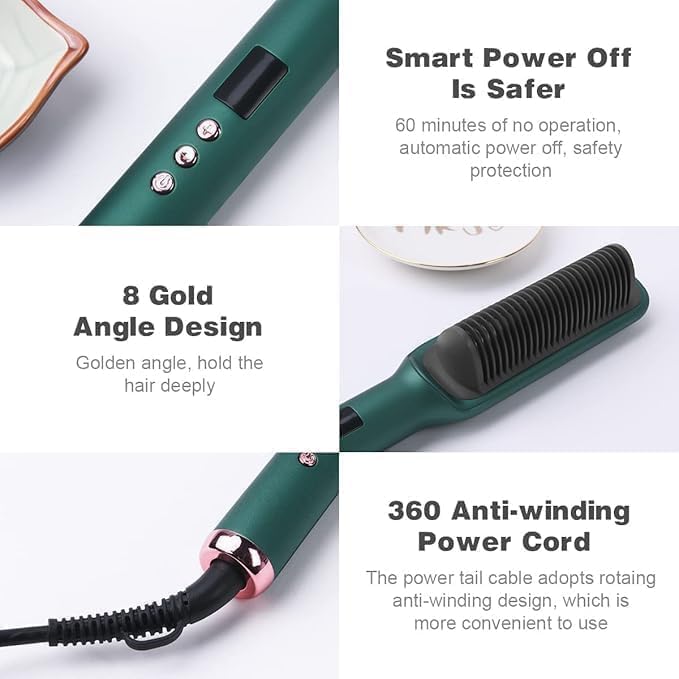Electric Hair Straightener Comb Brush